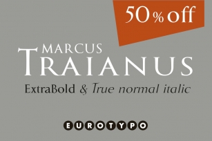 MarcusTraianus ExtraBldItalic Font Download