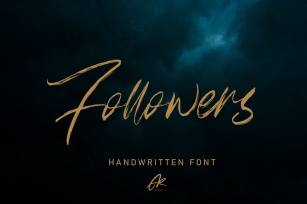 Follower Handwritten Brush Font Font Download