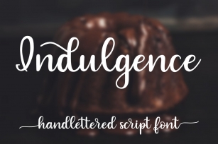Indulgence - A handlettered script font Font Download
