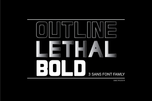 LETHAL - 3 sans font family Font Download