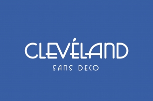 Cleveland - Sans Deco Font Download
