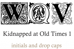Kidnapped at Old Times 1 Font Download