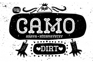Camo Dirt Font Download