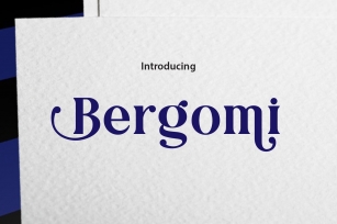 Bergomi Font Download