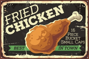 Fried Chicken Small Caps Font Download