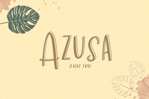 Azusa Sans Font Trio Font Download