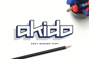 Akido Modern Edgy Font for Logotype and Wordmark Font Download