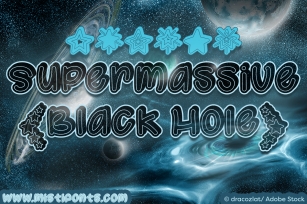 Supermassive Black Hole Font Download
