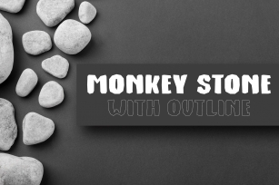 Monkey Stone With Outline Font Download
