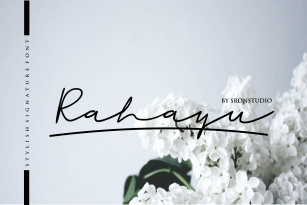 Rahayu -  A stylish signature font Font Download