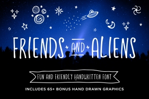 Friends & Aliens Font Font Download