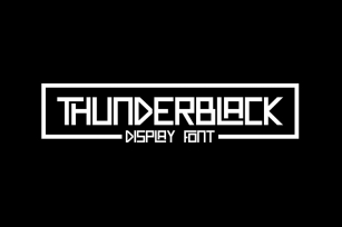 Thunderblack Font Download