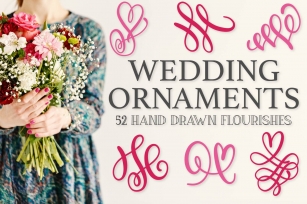 Wedding Ornaments - A Fun Flourish Font Font Download
