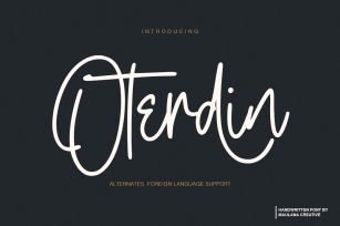 Oterdin - Handwritten Font Font Download