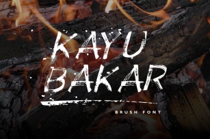 KAYU BAKAR Brush Font Font Download