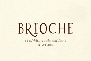 Brioche Rustic Serif Font Family Font Download