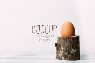 Eggcup - A Mixed Case Font with Three Weights Font Download