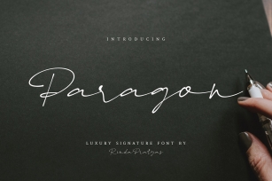 Paragon Luxury Signature Font Font Download