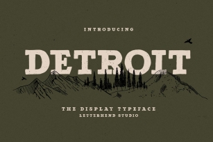 Detroit - Slab Serif Typeface Font Download