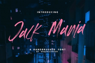 The JACK MANIA Brush Font Font Download