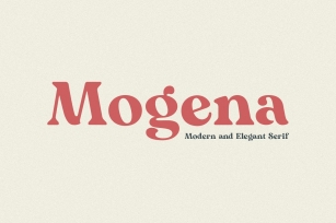 Mogena - Modern Serif Font Font Download