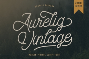 Aurelig Vintage Script Font Download