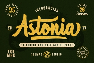 Astonia and Extras Font Download