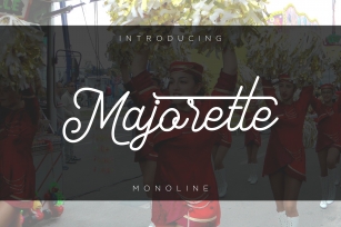 Majorette font Monoline Font Download