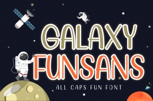 Galaxy Funsans | All Caps Fun Font Font Download