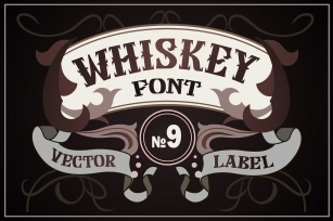 Vintage whiskey style font Font Download