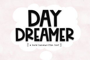 Day Dreamer - A Bold & Cute Handwritten Font Font Download