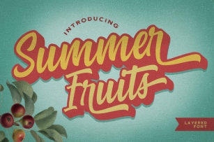 Summer Fruit - Logo Font Font Download