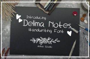 Delima Notes - Handwriting Font Font Download
