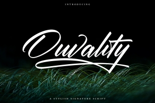 Ouvality Script | A Stylish Signature Script Font Download