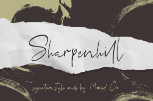 Sharpenhill Signature Font Download