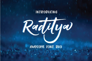 RADITYA Hand lettering Font Download