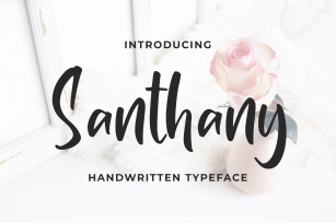 Santhany - Handwritten Typeface Font Download