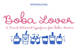 Boba Lover Script Font Font Download