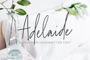Adelaide | A Bohemian Handwritten Font Font Download