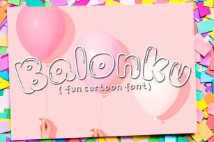 Balonku - Fun Cartoon Font Font Download