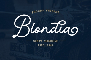 Blondia - Monoline Script Font Download
