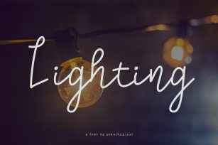 Lighting Script Font Font Download
