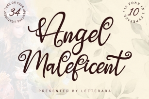 Angel Maleficent Font Download
