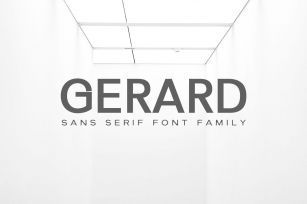 Gerard Sans Serif Font Family Font Download