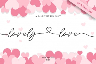 Lovely Love - Font with Swash Font Download