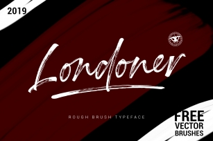 Londoner - Handwritten Rough Brush with Bonus Font Download