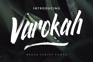 Varokah - Brush Script Fonts Font Download