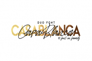 Casablanca. Font Duo Font Download