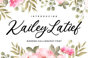 Kailey Latief Modern Calligraphy Font Font Download