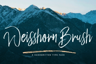 Weisshorn Brush Font Download